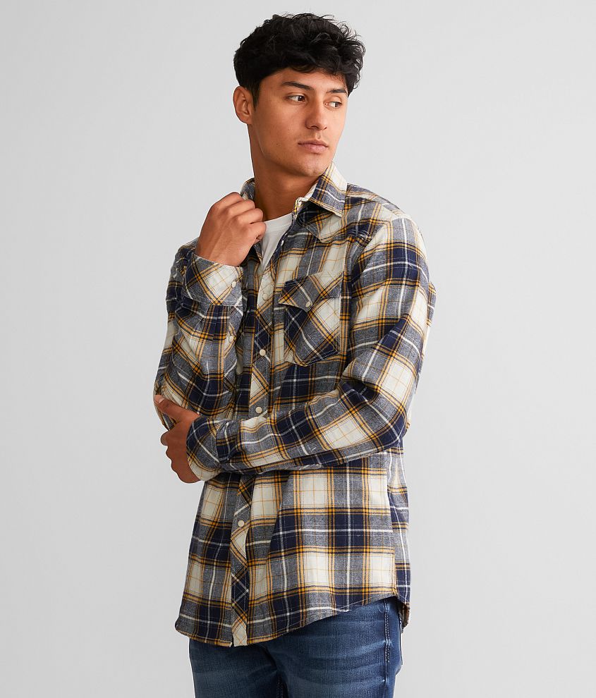 Reclaim Brushed Plaid Athletic Shirt front view