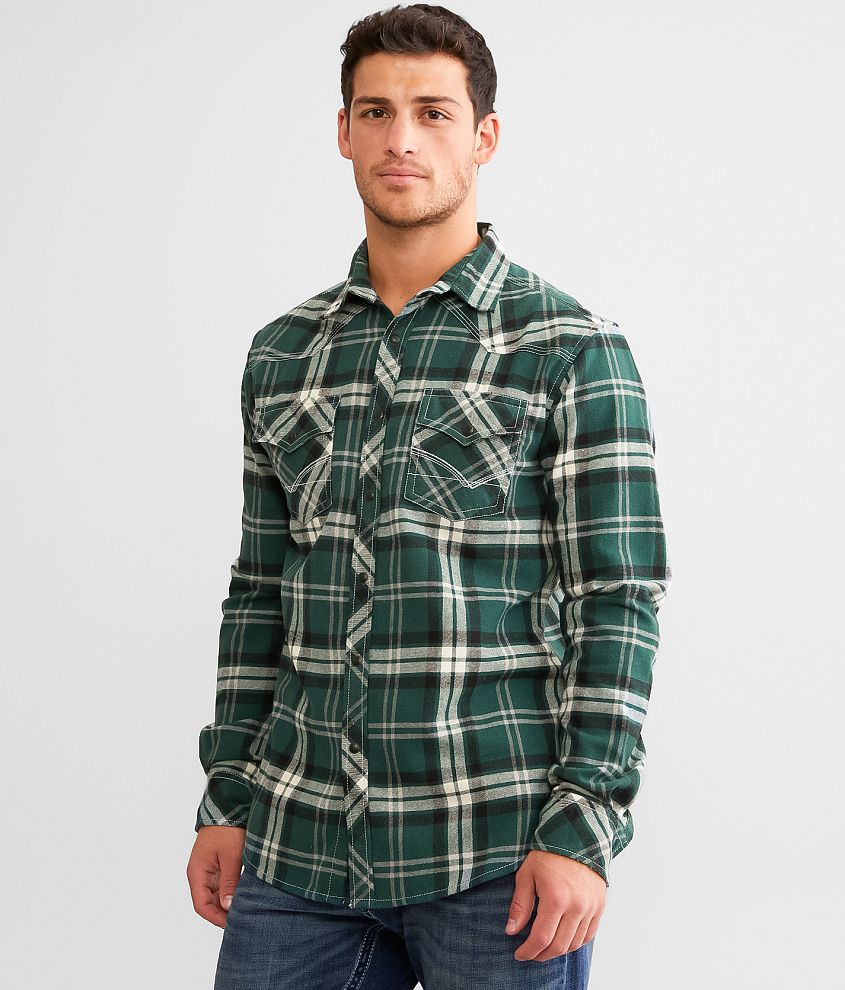 Reclaim Brushed Plaid Athletic Shirt front view