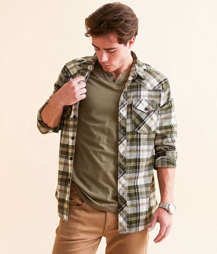 Reclaim Brushed Plaid Standard Shirt front view