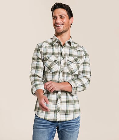Reclaim Brushed Plaid Athletic Shirt front view