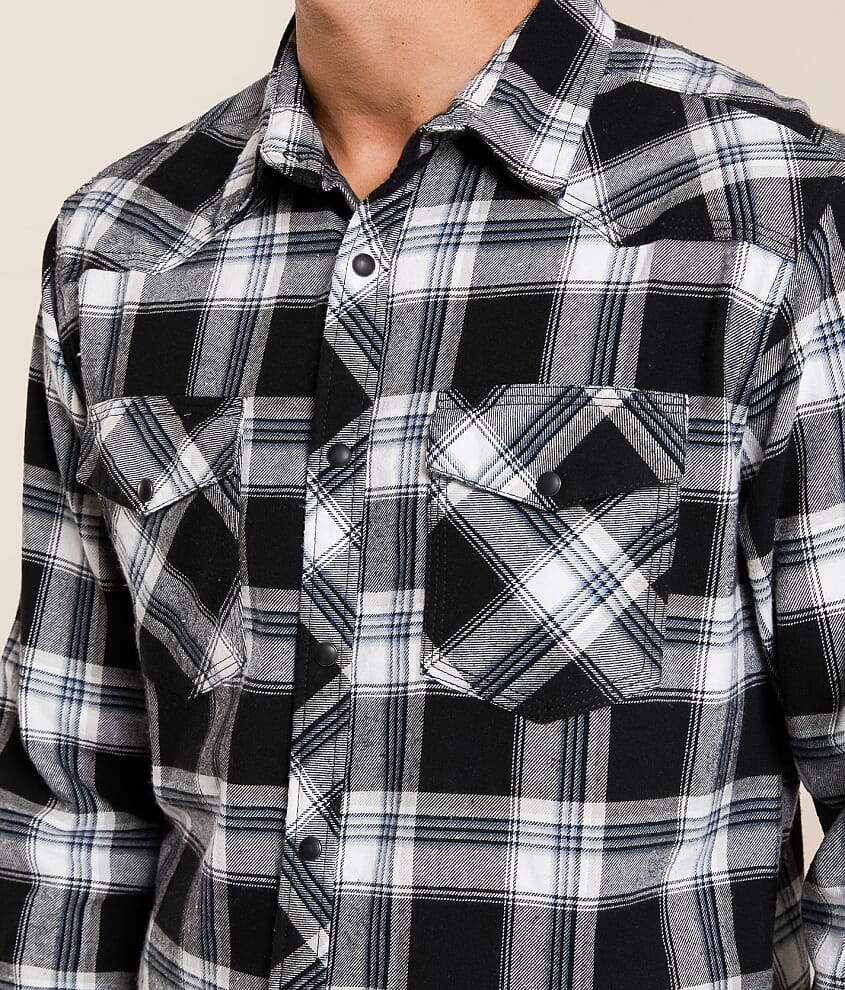 Brushed Plaid Athletic Shirt