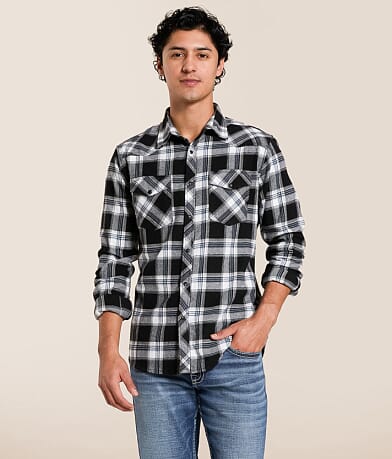 Reclaim Brushed Plaid Athletic Shirt front view