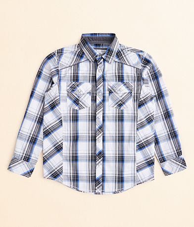 BKE Boys - Plaid Shirt front view