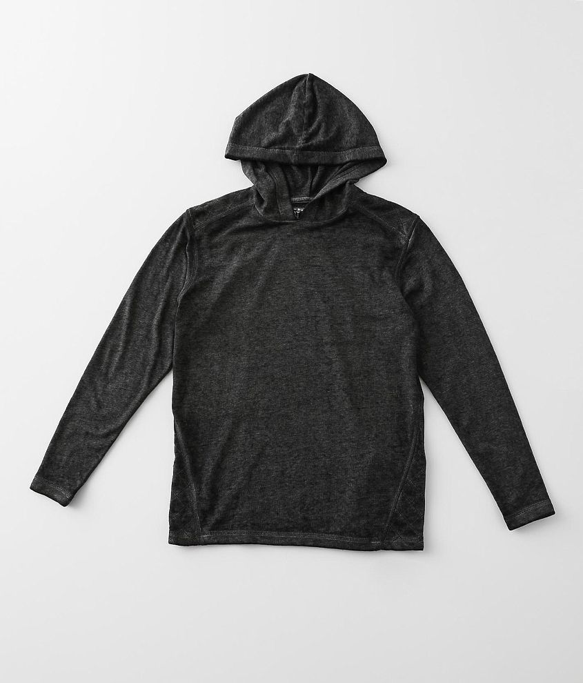 Boys - Buckle Black Burnout Hoodie