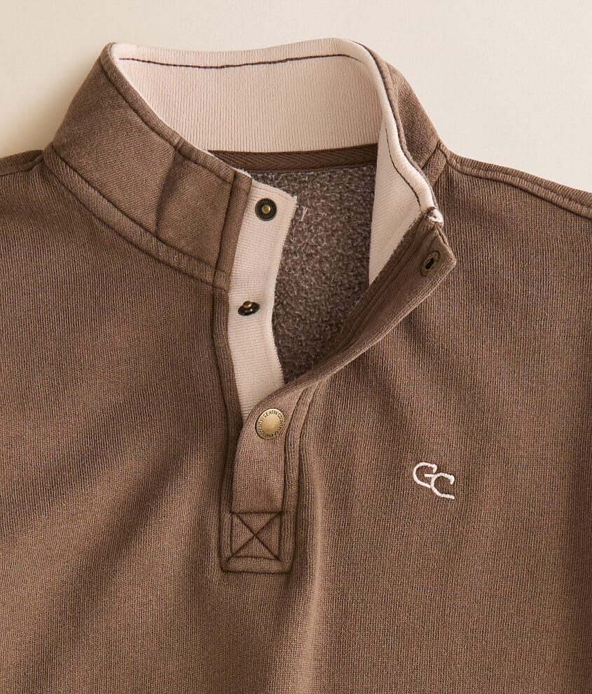 Boys - Washed Quarter Snap Pullover