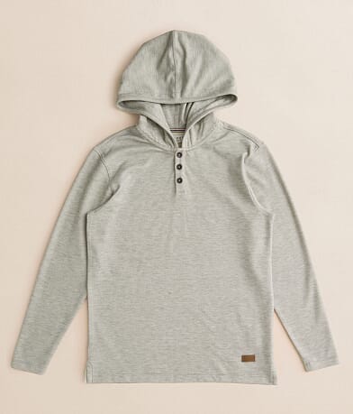 Outpost Makers Boys - Henley Hoodie front view