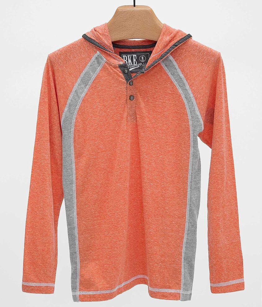 Boys - BKE Vintage Reilly Henley Hoodie front view
