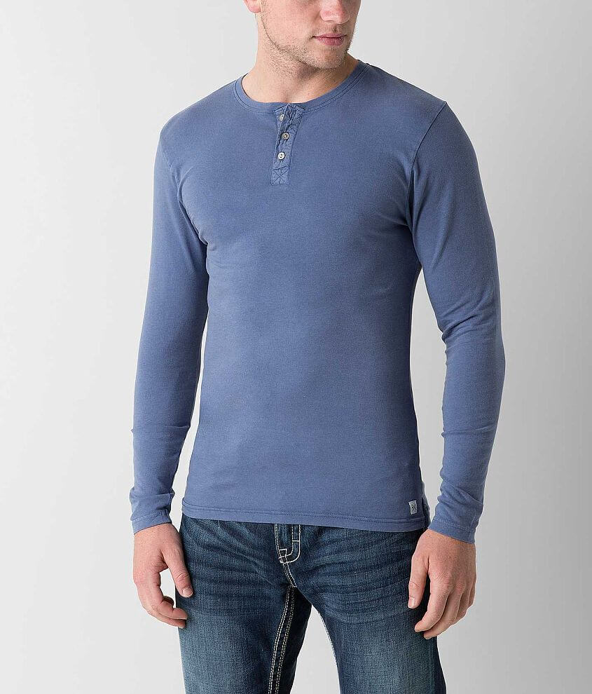 Departwest Solid Henley front view