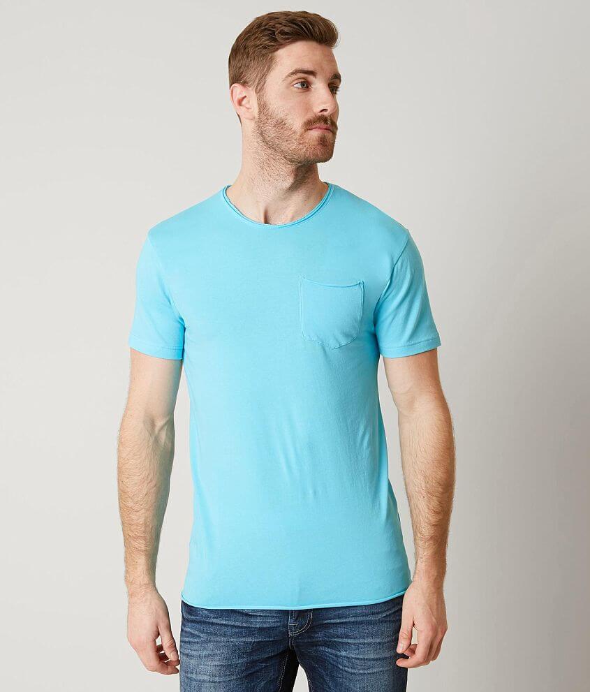 Departwest Raw Edge T-Shirt - Men's T-Shirts in Blue Atoll | Buckle