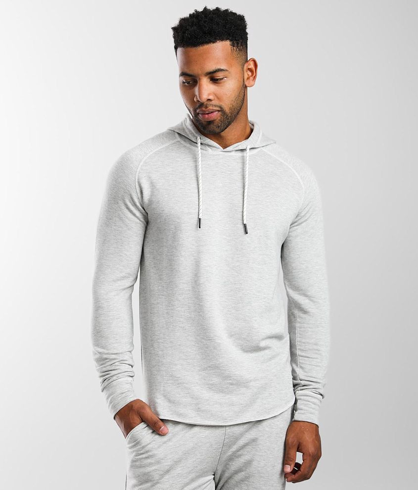 Departwest Jersey Knit Hoodie Men s Sweatshirts in Lt Grey Buckle