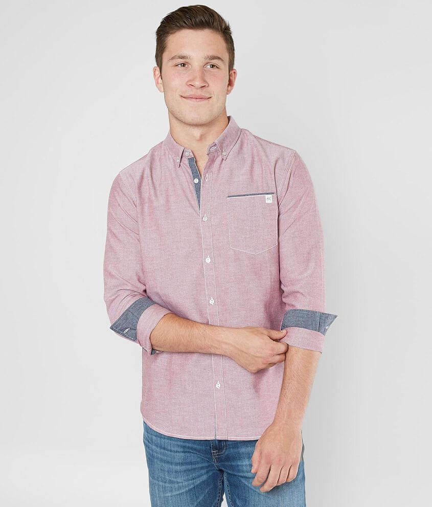 Departwest Woven Solid Shirt front view