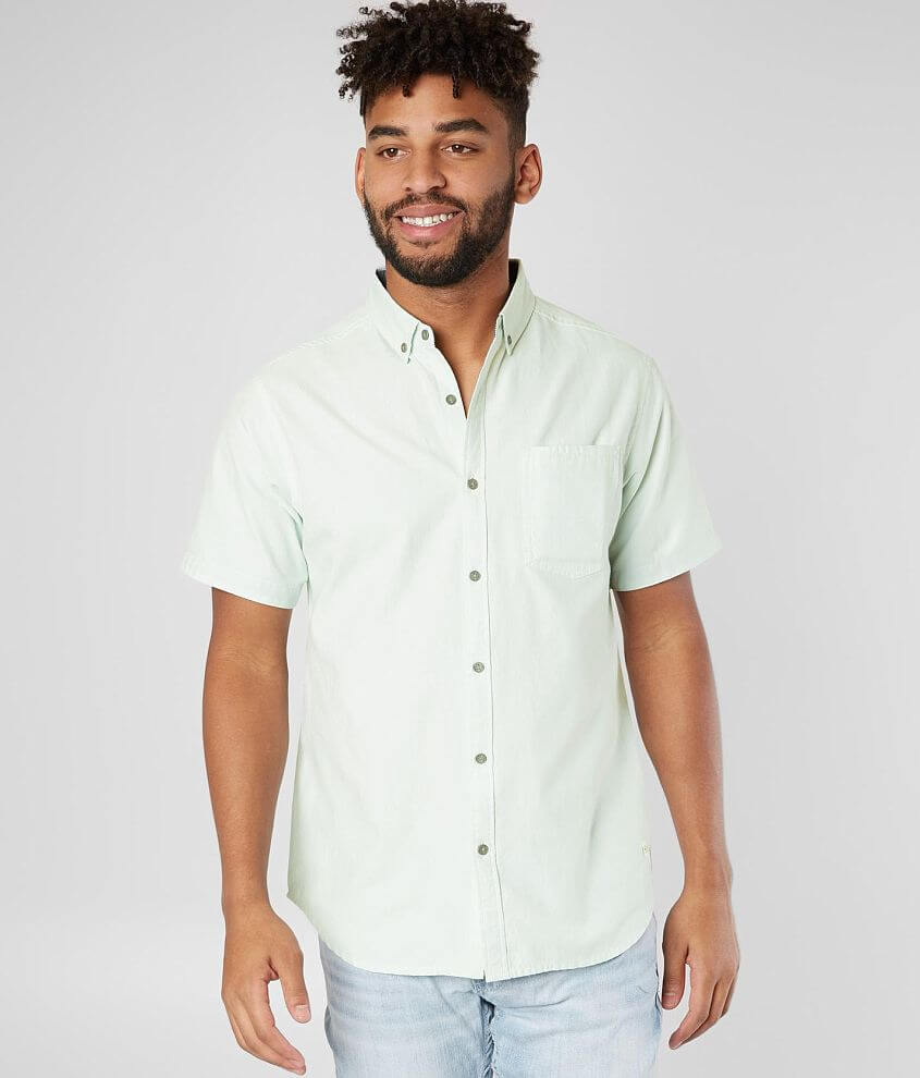 Departwest Solid Woven Shirt - Men's Shirts in Mint | Buckle