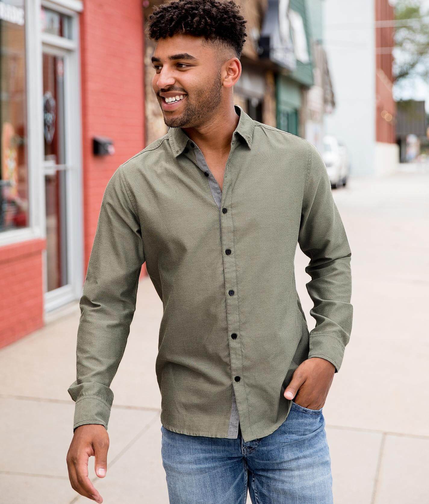 olive green shirt for mens