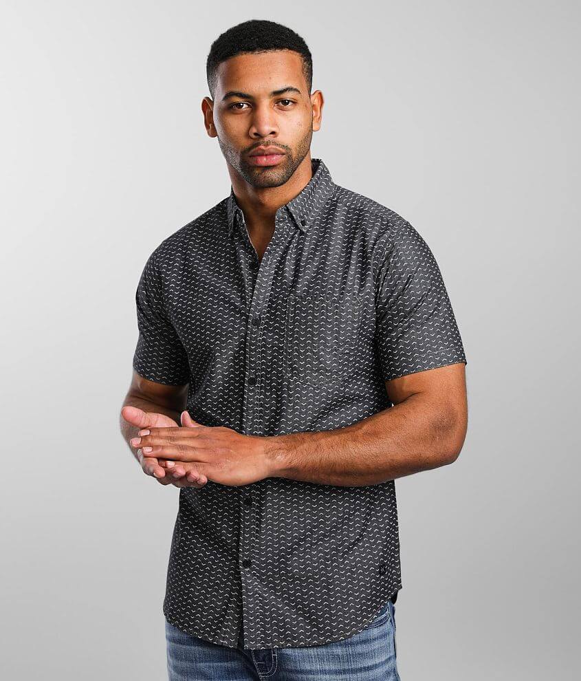 Departwest Arrow Print Shirt - Men's Shirts in Black White | Buckle