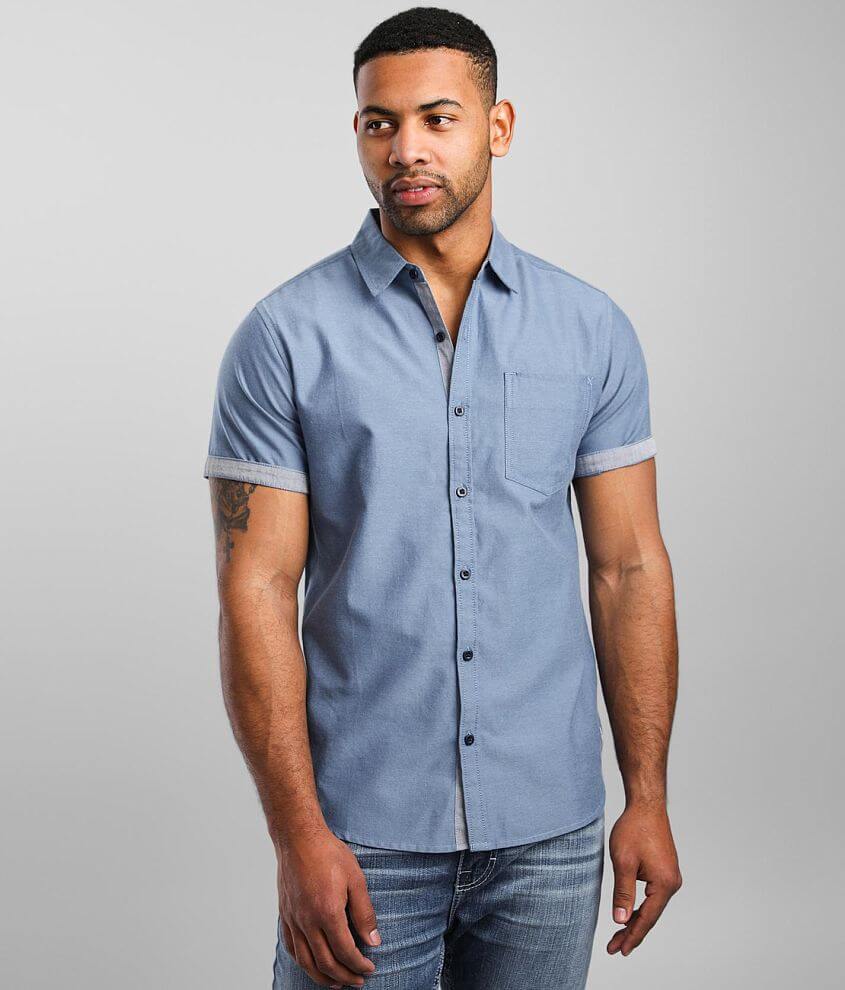 Mens navy best sale blue oxford shirt