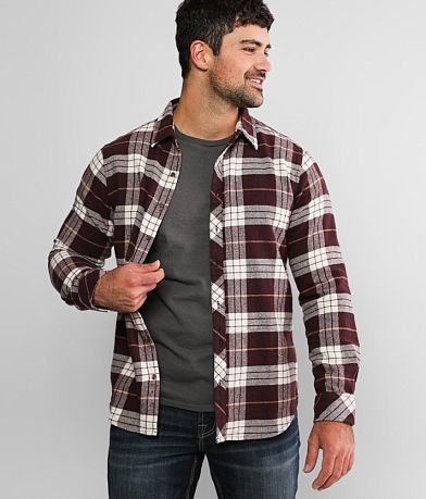 Departwest Plaid Shirt - Men's Shirts in Tobacco Brown