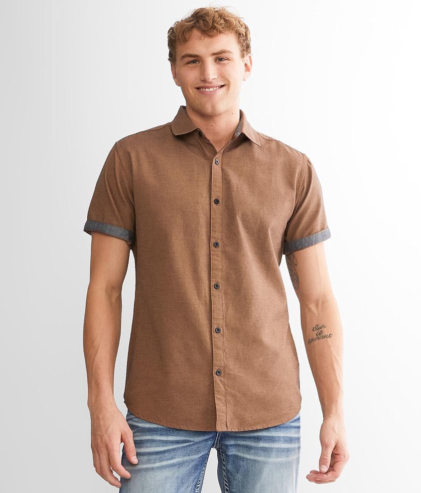 Departwest Woven Shirt - Men's Shirts in Tobacco