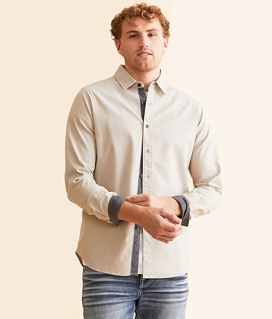 Departwest Oxford Standard Stretch Shirt front view