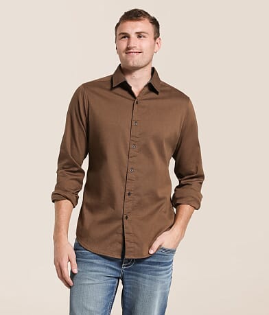 Departwest Oxford Standard Stretch Shirt front view