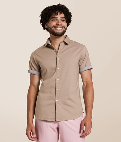 Departwest Standard Solid Stretch Shirt front view
