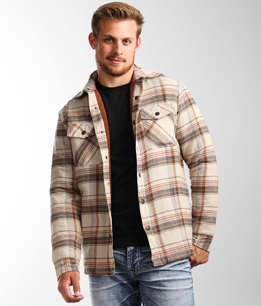 Departwest Plaid Flannel Shacket front view