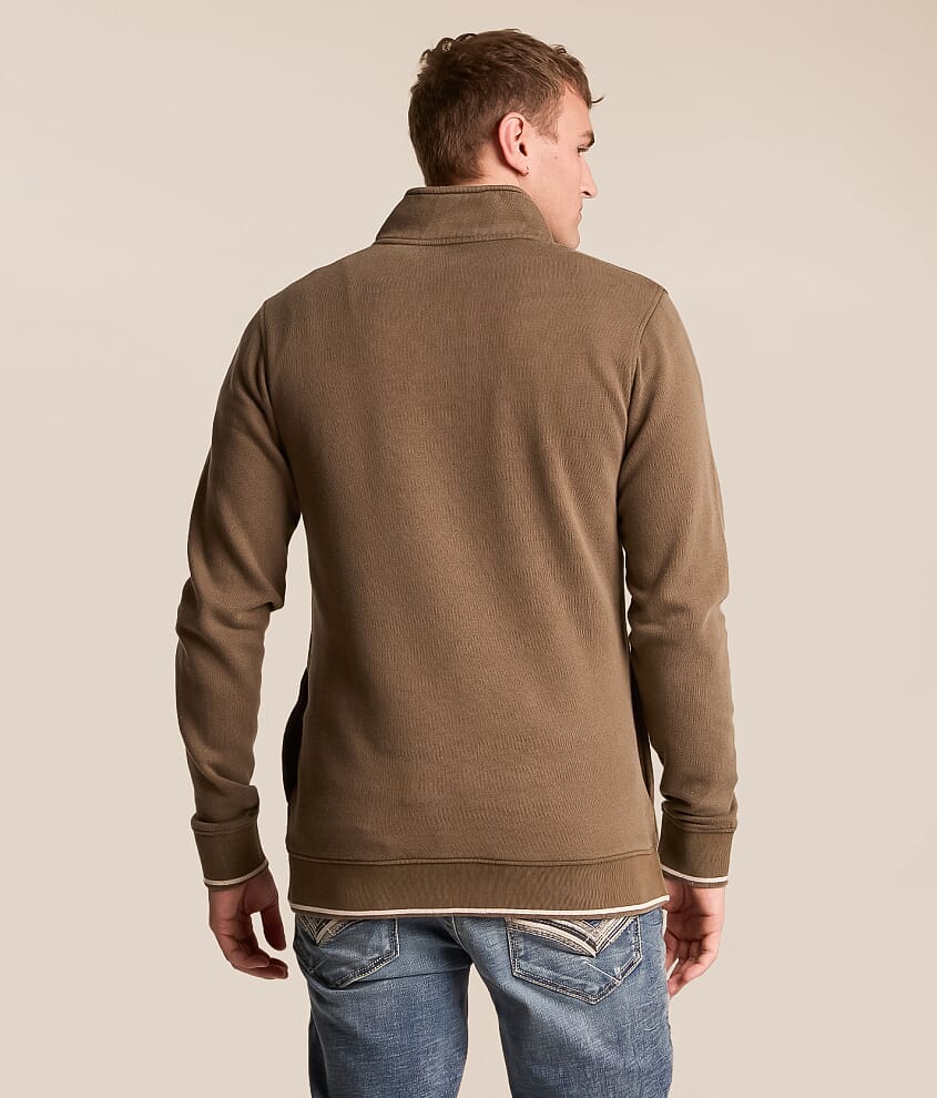 Washed Quarter Snap Pullover