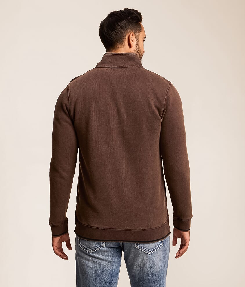 Washed Quarter Snap Pullover