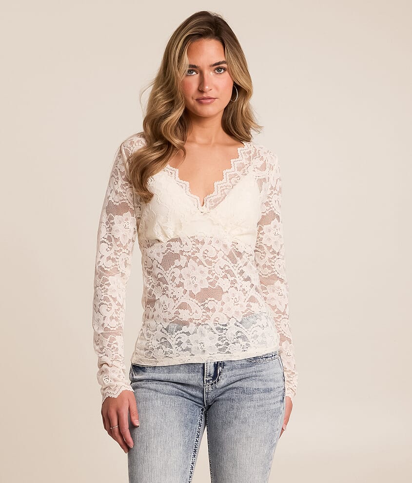 Sequin Lace Top - thumbnail 2