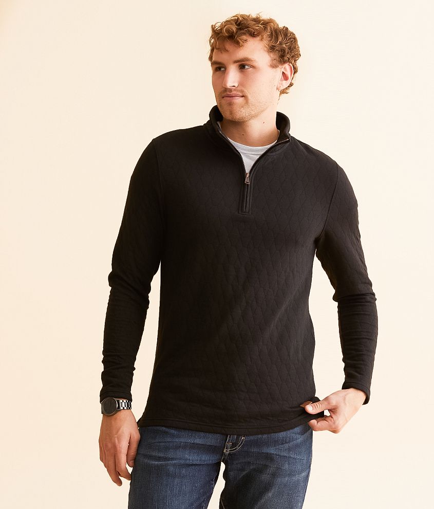 Outpost Makers Quilted Quarter Zip Pullover front view