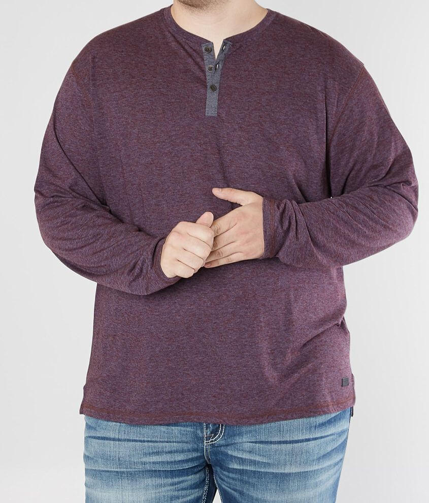 Outpost Makers Heathered Henley - Big & Tall front view