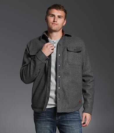 Outpost Makers Brushed Knit Shacket front view