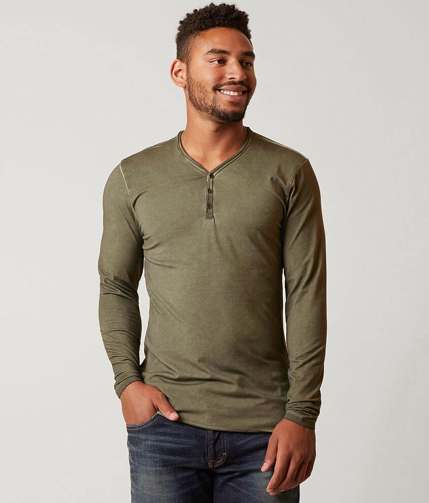 Outpost Makers Colder Wash Stretch Henley front view