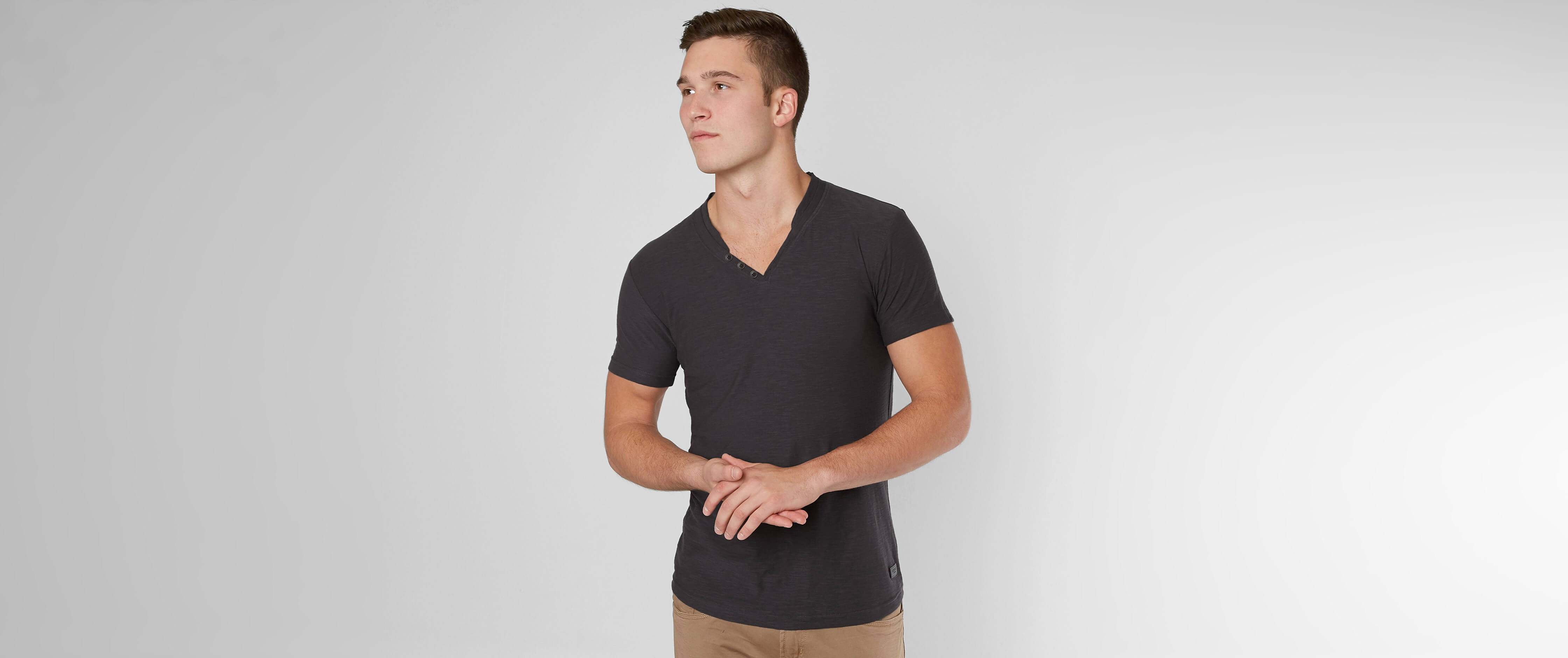 Image of Outpost Makers Faux Henley T-Shirt