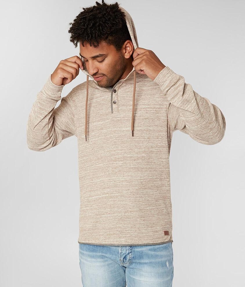Outpost Makers Ribbed Henley Hoodie front view