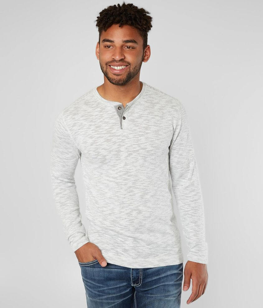 Outpost Makers Heathered Henley front view