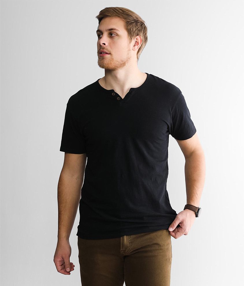 Outpost Makers Slub Knit Henley front view