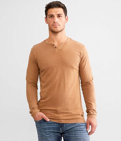 Outpost Makers Thermal Henley - Men's T-Shirts in Tofu