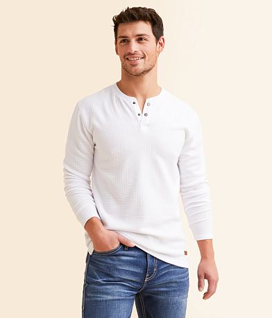 Outpost Makers Textured Henley front view