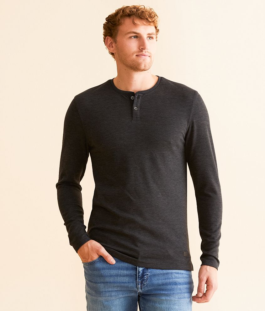 Outpost Makers Heathered Henley front view