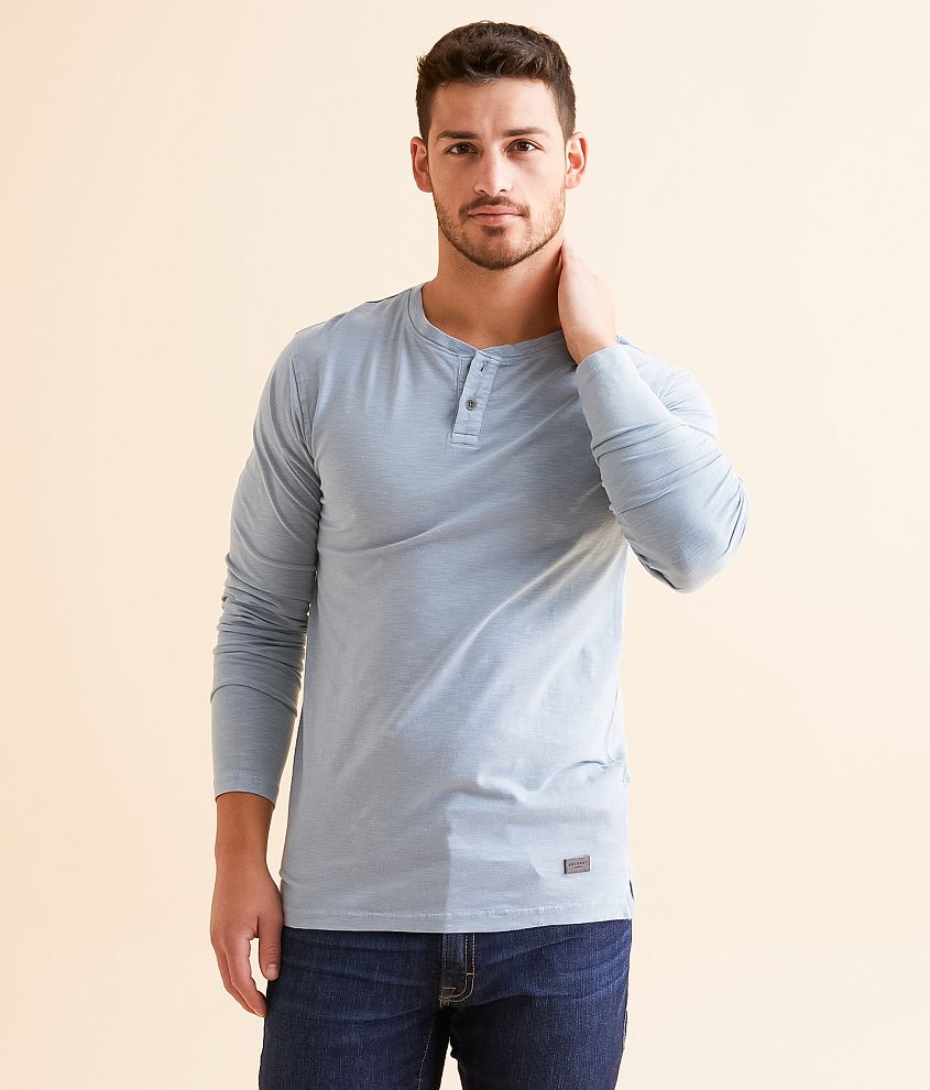 Outpost Makers Washed Knit Henley front view