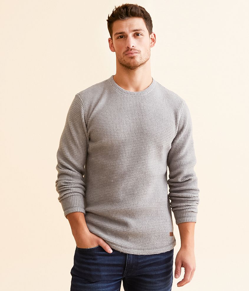 Outpost Makers Waffle Knit Pullover front view