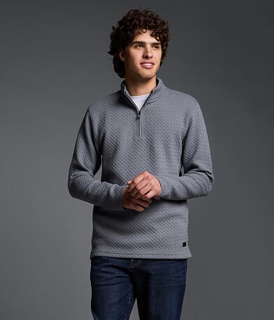Textured Quarter Zip Pullover
