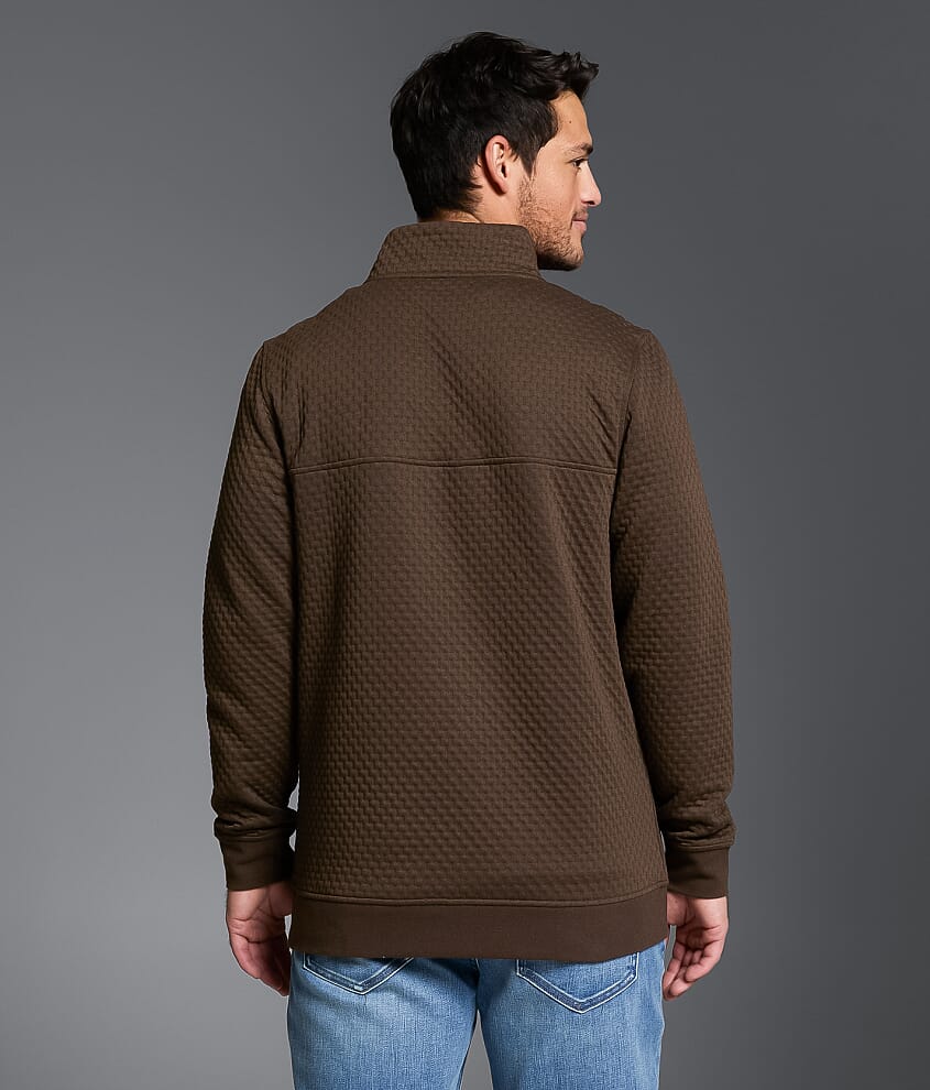 Textured Quarter Snap Pullover