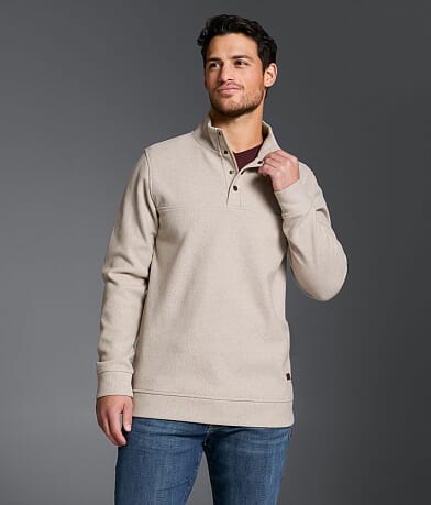 Outpost Makers Brushed Rib Knit Pullover front view