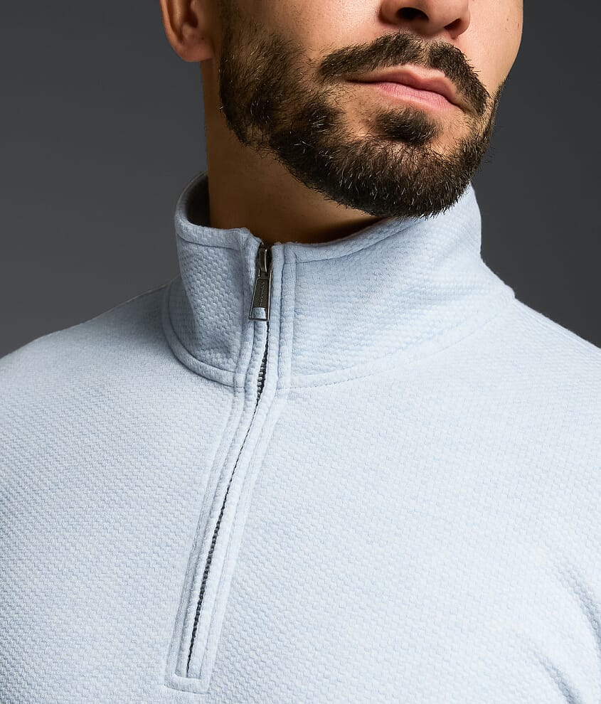 Textured Quarter Zip Pullover