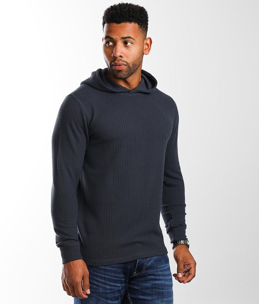 Outpost Makers Waffle Knit Hoodie - Men's Sweatshirts in Blue | Buckle