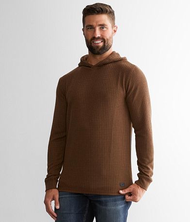 Outpost Makers Waffle Knit Hoodie front view