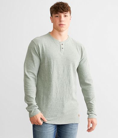 Outpost Makers Heathered Henley front view