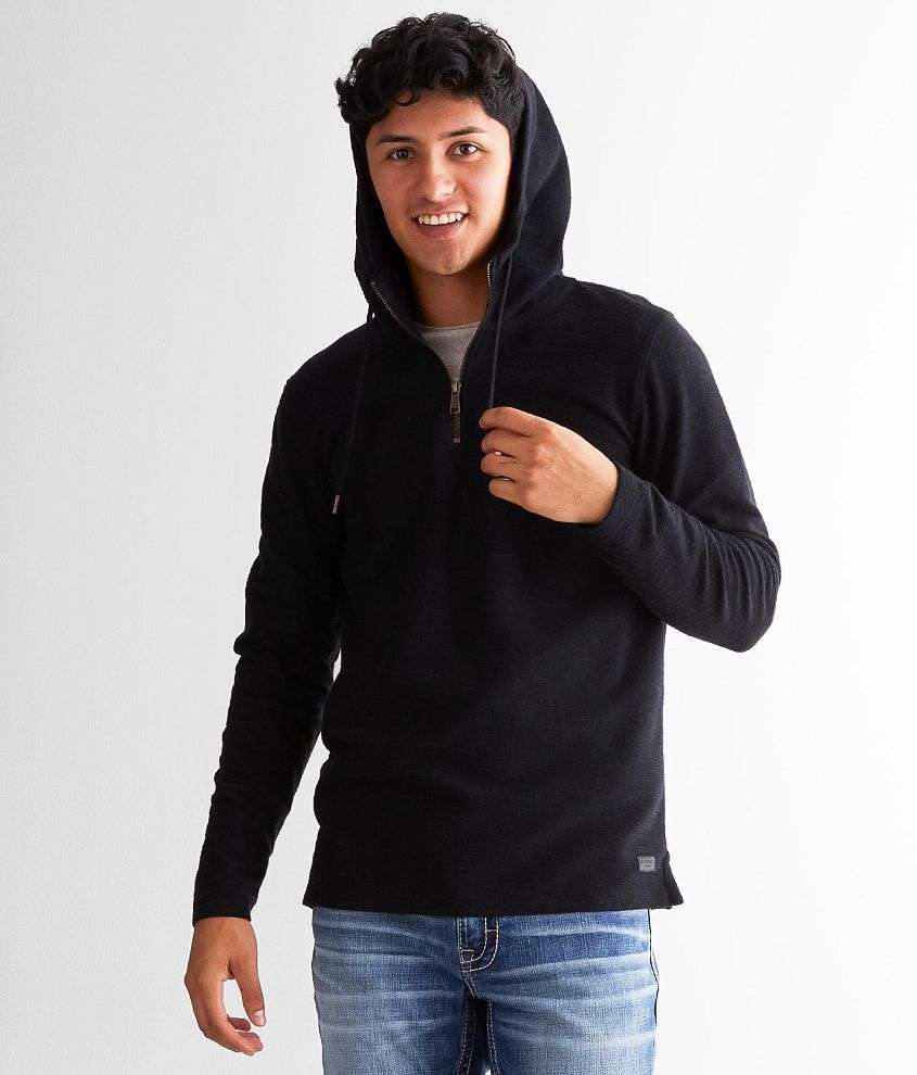 Quarter zip mens hoodie hot sale