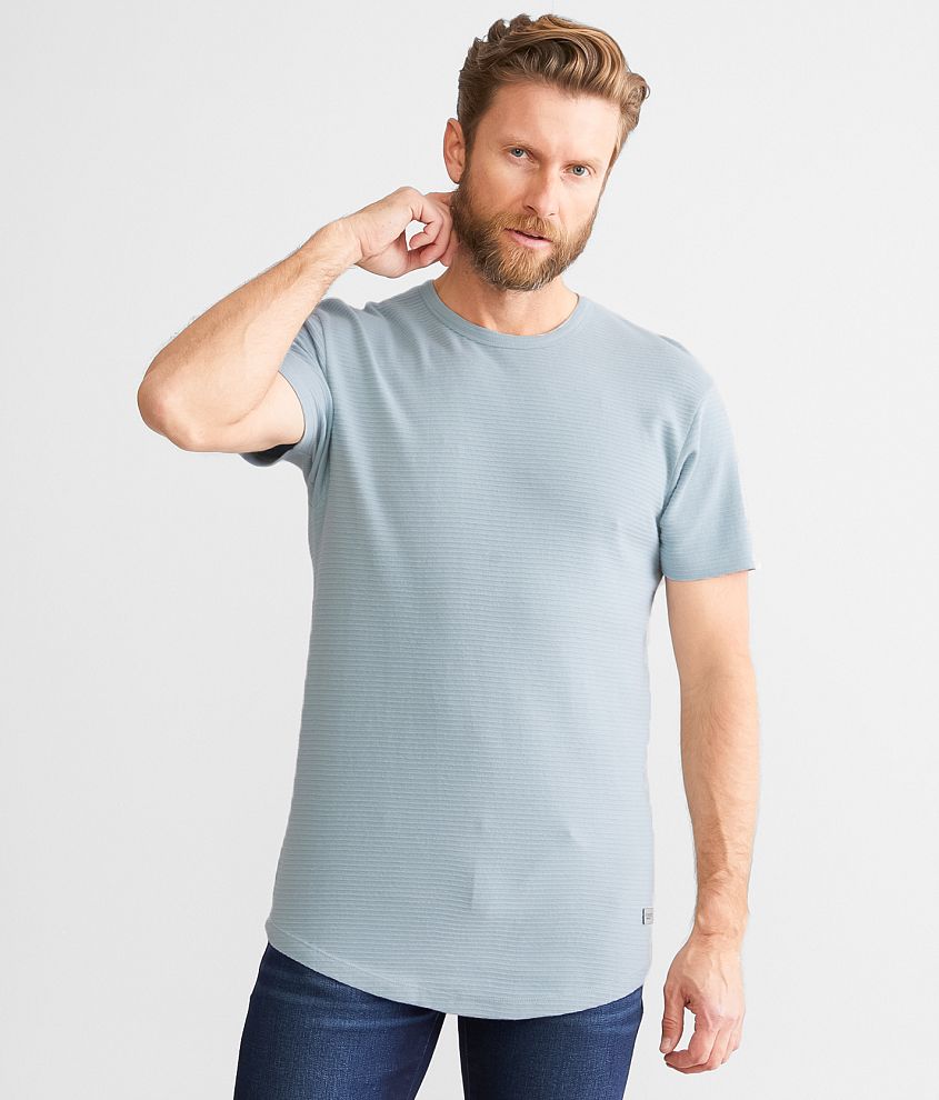 Ribbed knit t shirt hot sale mens